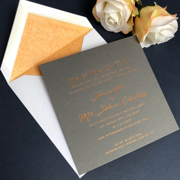 Jennifer wedding invitation