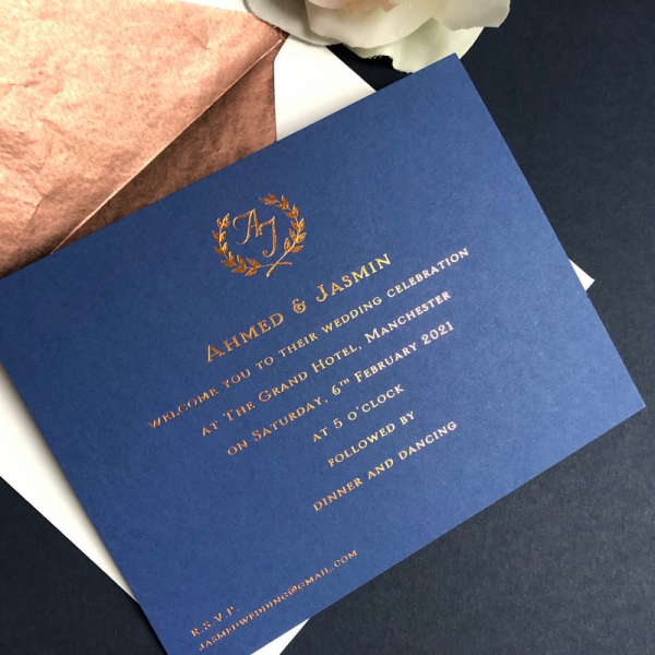 Jamsin wedding invitation