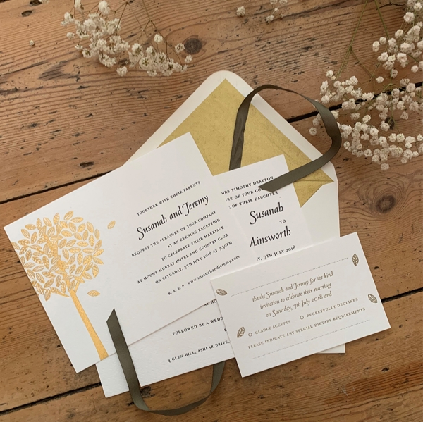 The Letterpress Save the Date Cards