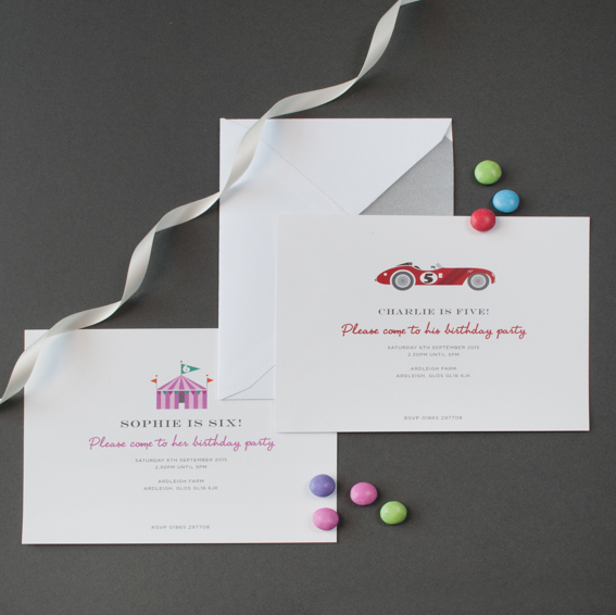 luxury motif childrens party invitation