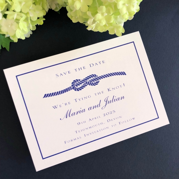 knot save the date cards