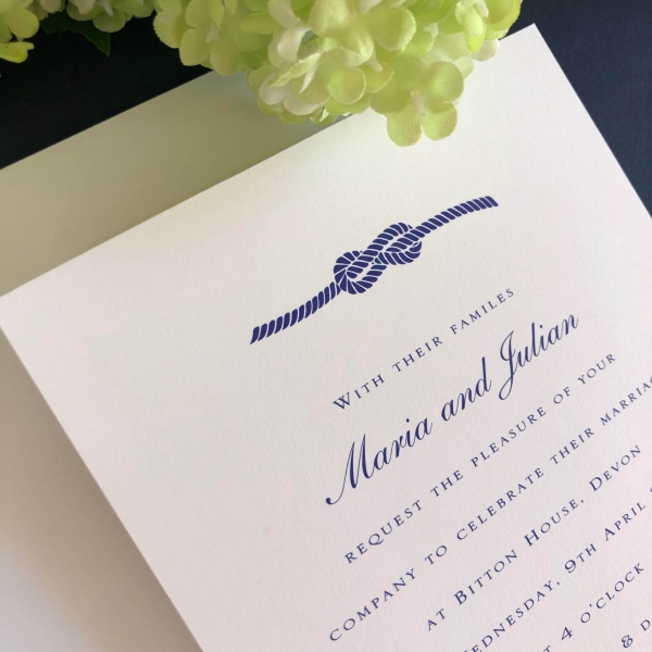 Knot wedding invitations