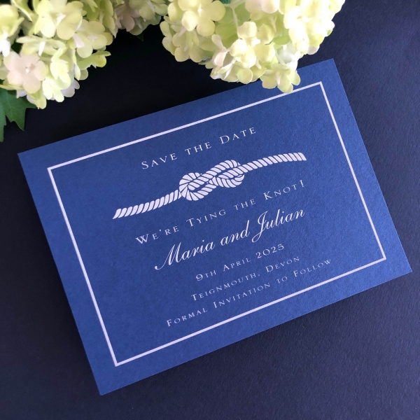 knot save the date cards
