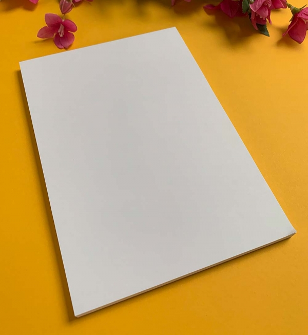 White blank notepad