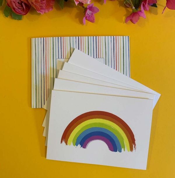 Large Rainbow notelets 8