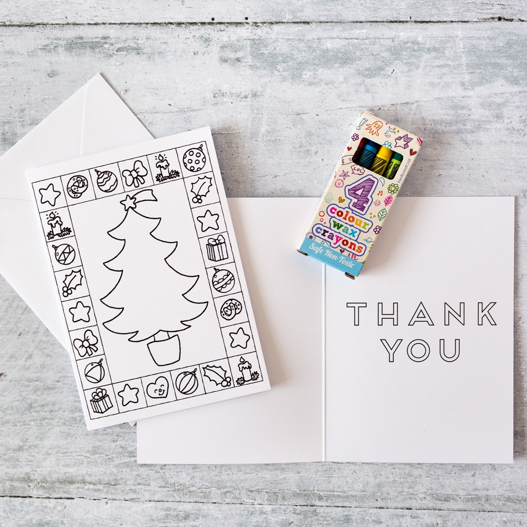 Christmas Tree thank you cards