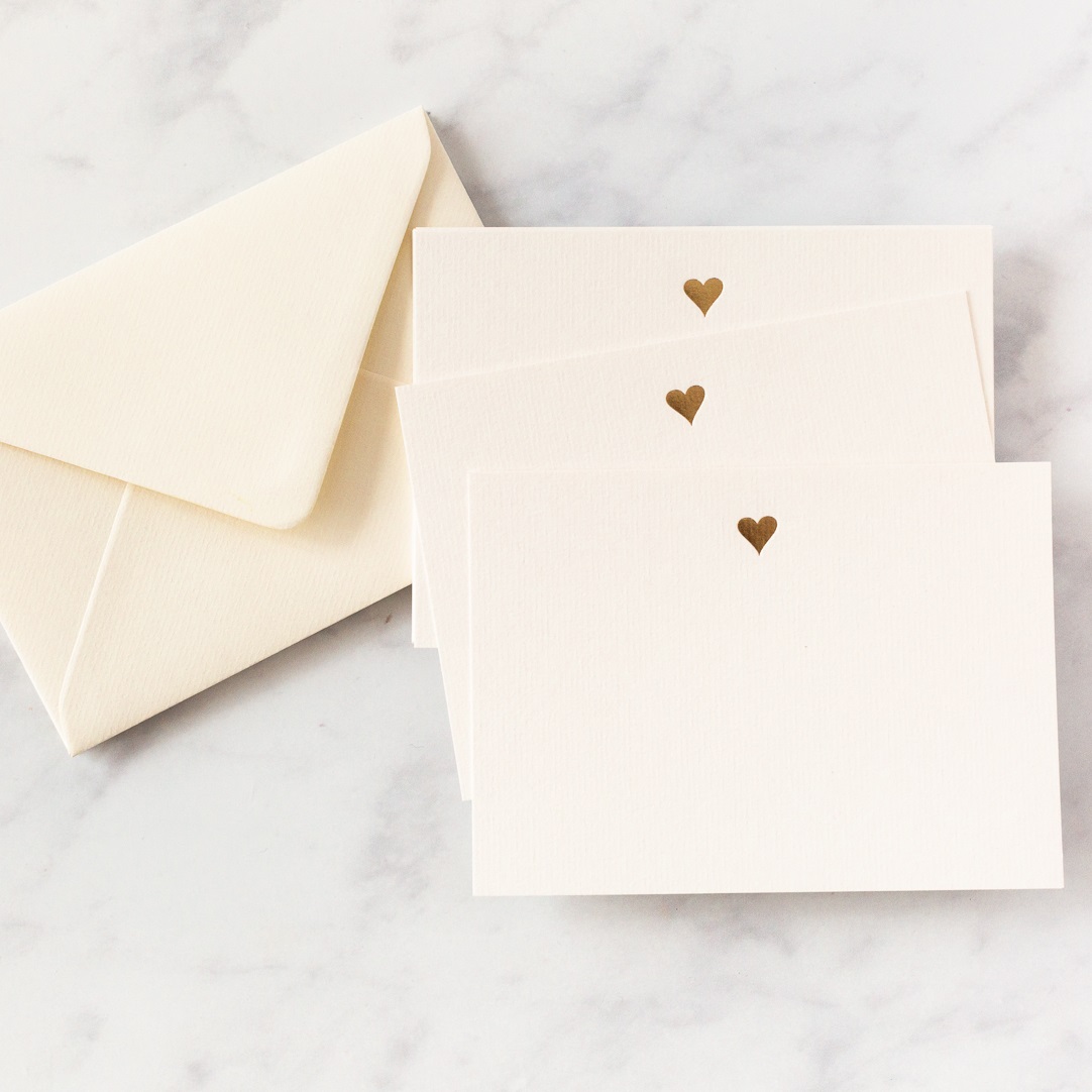 Heart motif cards