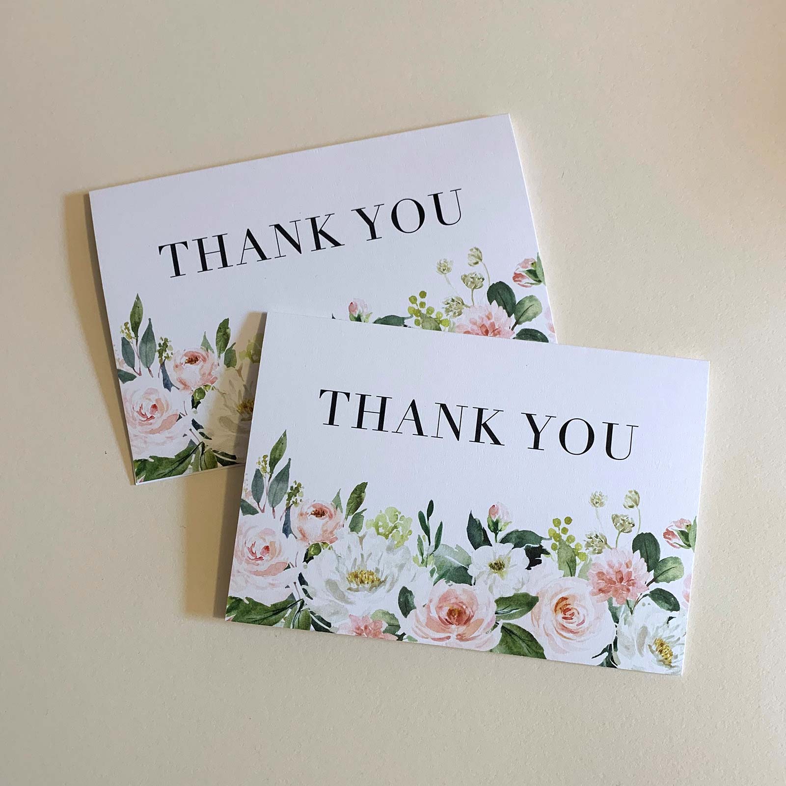 20 Pack Matching Thank You Cards 